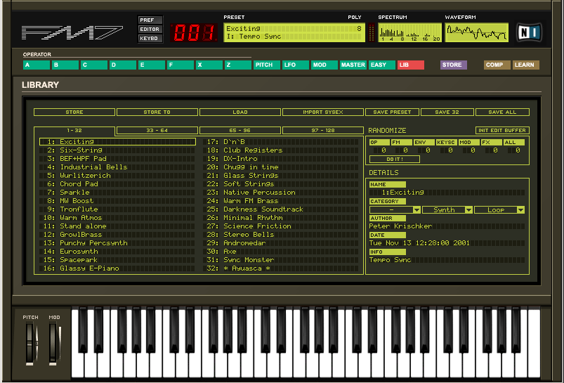 FM7 Keyboard