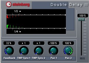 VST plugin double delay