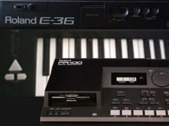 Roland E-36 and PR-100